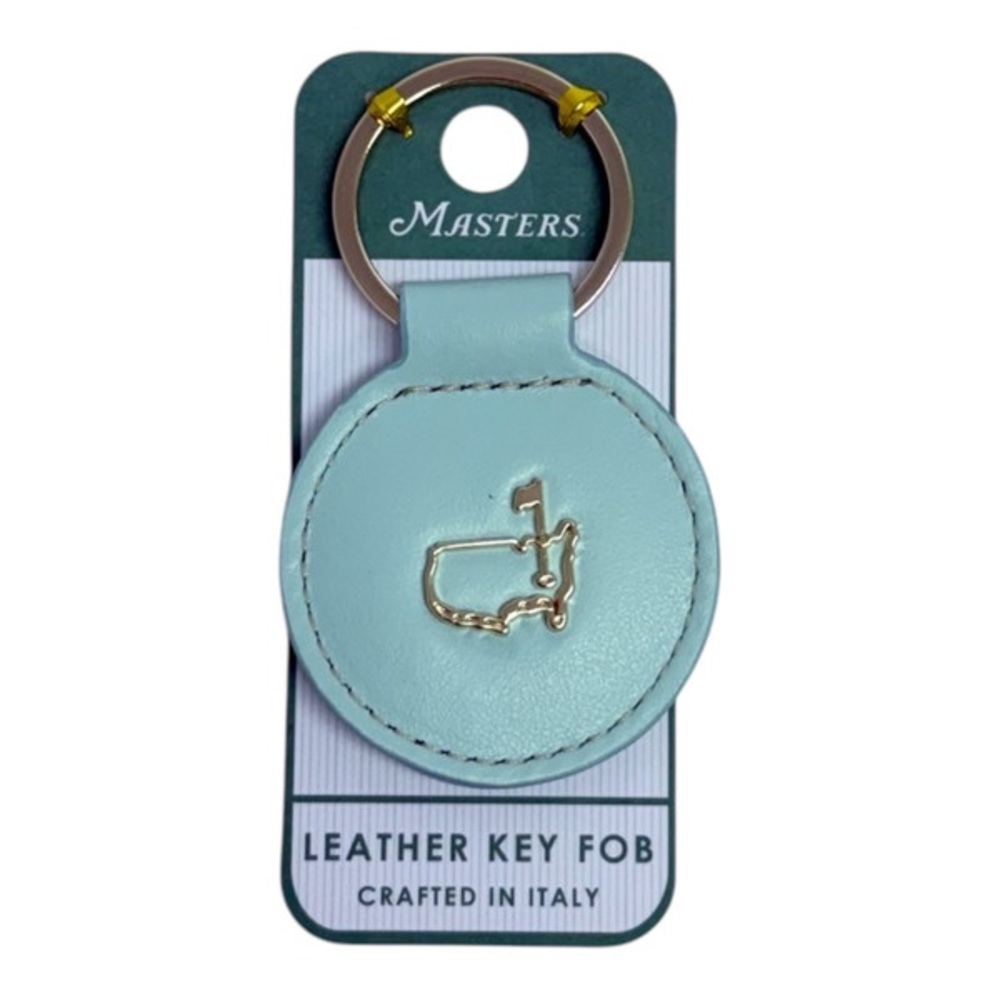 Masters Tournament Italian Leather Round Key Fob!!🔥🔥🔥